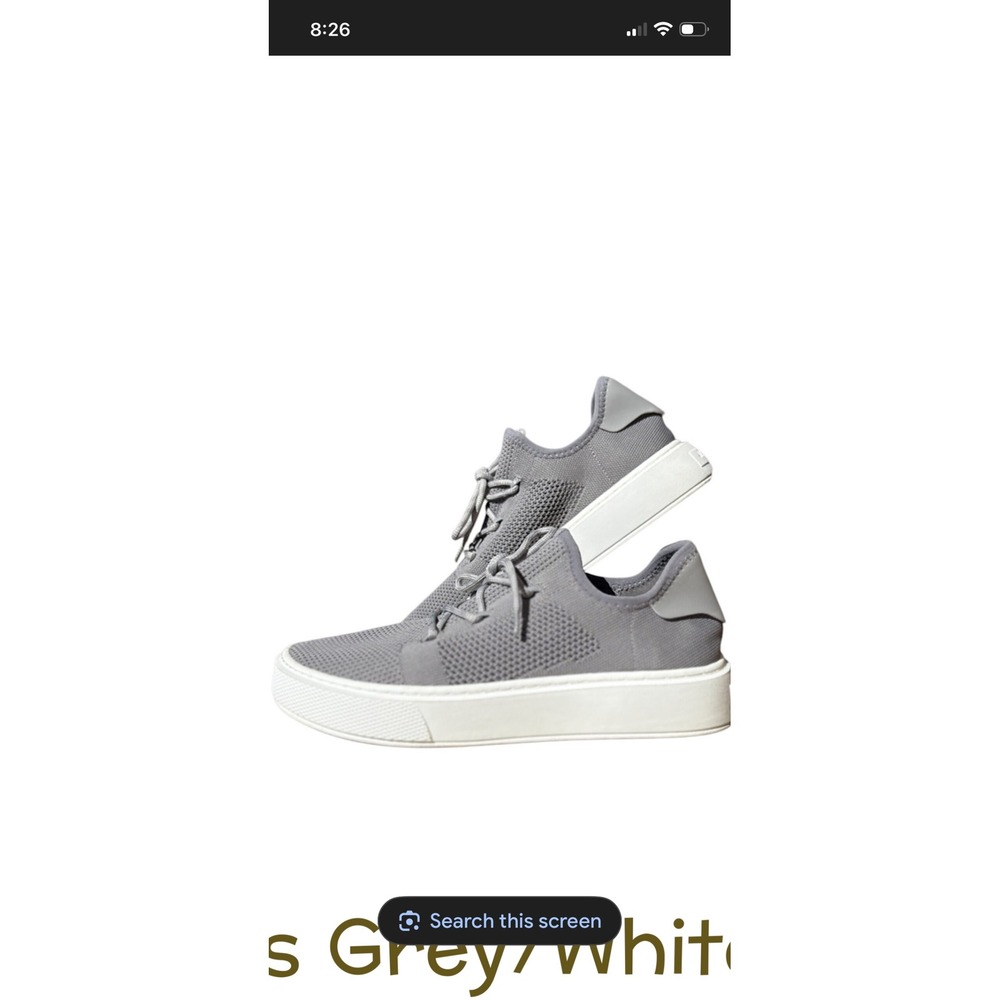 J SLIDES DEMETRIA BREATHABLE KNIT‎ PLATFORM SNEAKERS IN GRAY